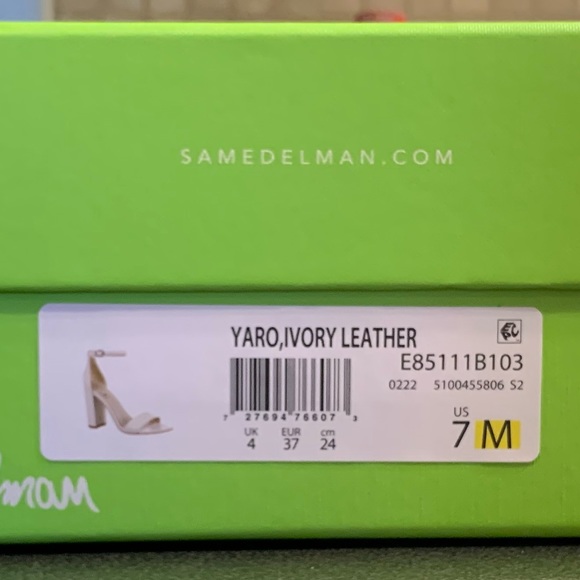 Sam Edelman “yaro” ivory leather sandal - Picture 6 of 6